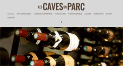 Desktop Screenshot of cavesduparc.com